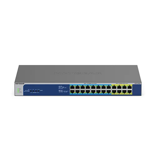 GS524UP 24-Port Gigabit Ethernet High-Power PoE+ Unmanaged Switch with 16-Ports PoE++ (480W)