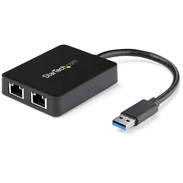 USB 3.0 till Dubbel Port Gigabit Ethernet