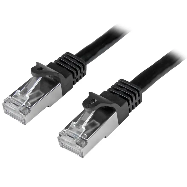 0.5m Black Cat6 / Cat 6 Shielded (Sftp) Patch Cable 0.5 m - patchkabel - 50 cm - sort - Svart - 0.5m