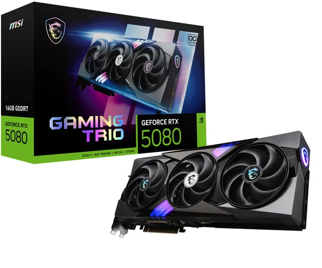MSI GeForce RTX 5080 Gaming Trio OC 16GB GDDR7
