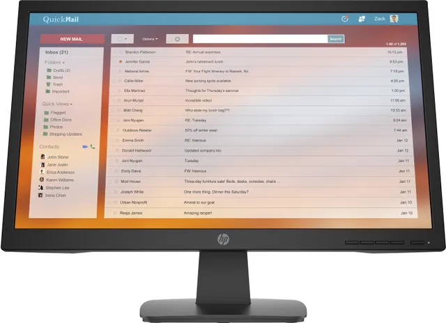 HP P22v G4 - P-Series - LED-skärm - 22" (21.5" visbar) - 1920 x 1080 Full HD (1080p) @ 60 Hz - TN - 250 cd/m² - 1000:1 - 5 ms - HDMI, VGA - svart