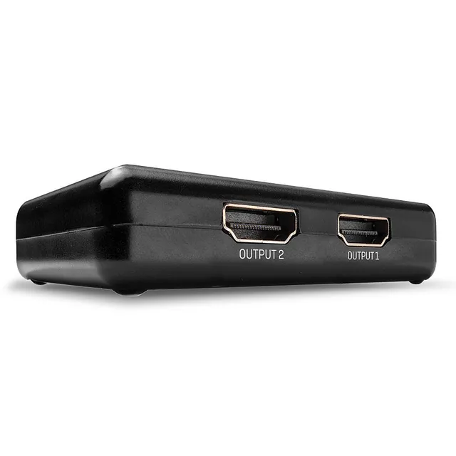 - Video/audiosplitter - 2 x HDMI - skrivbord