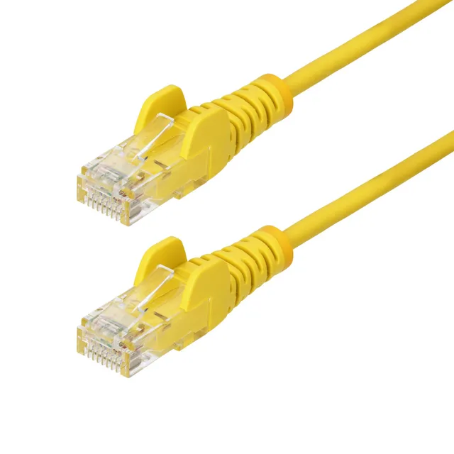 10m Yellow Slim CAT6 Ethernet Cable,