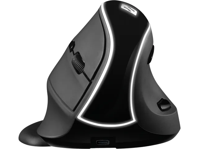Wireless Vertical Mouse Pro - Vertical mouse - Optic - 6 knappar - Svart