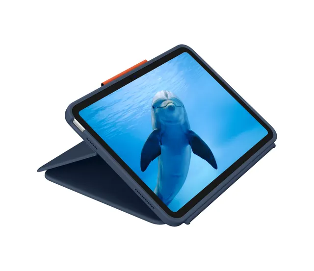 Rugged Combo 4 Touch - keyboard and folio case - with trackpad Input Device (QWERTZ) - Tastatur & Folio set - Tysk - Blå