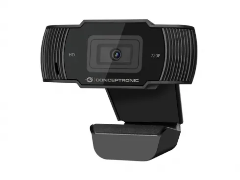 Conceptronic AMDIS03B - Webbkamera - färg - 1280 x 720 - 720p - fast lins - ljud - USB 2.0 - DC 5 V