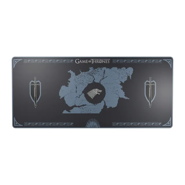 Lexip X TSUME - Musmatta - flexibel mjuk mikrostrukturerad yta - XXL-storlek - Stark Game of Thrones - vit, blå, svart
