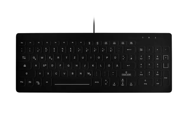 Active Key QuickClean AK-CB7012F - keyboard - medical hygienic design removable cover compact - QWERTY - Pan Nordic - black Input Device - Tangentbord - Nordisk - Svart
