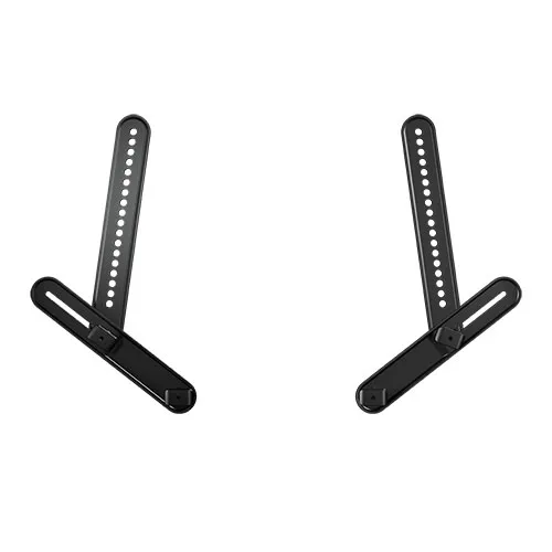 Universal Soundbar Mount Kit - Black - Monteringssats (2 x mounting brackets) - för soundbar - svart - monteringsgränssnitt: VESA - VESA-fästmontering