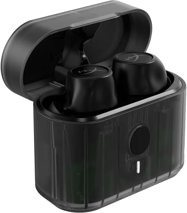 HyperX Cirro Buds Pro - True wireless-hörlurar med mikrofon - inuti örat - Bluetooth - aktiv brusradering - svart - för Nintendo Switch
