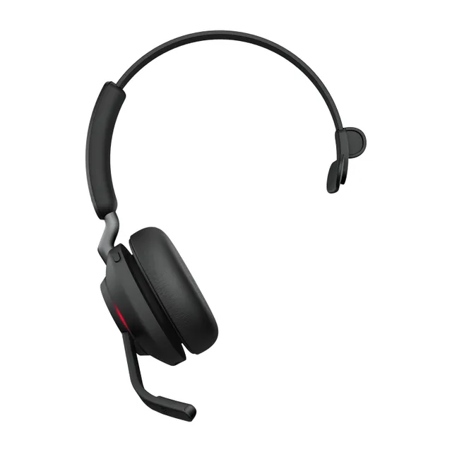 Jabra Evolve2 65 UC Mono - Headset - på örat - konvertibel - Bluetooth - trådlös - USB-C - ljudisolerande - svart