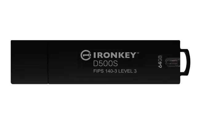 IronKey D500S - USB flash-enhet - krypterat - FIPS 140-3 Level 3 - 64 GB - USB 3.2 Gen 1 - TAA-kompatibel
