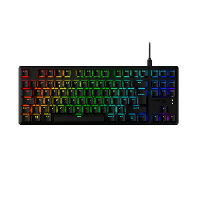 HyperX Alloy Origins Core - Tangentbord - bakgrundsbelysning - USB - tangentbrytare: HyperX Red