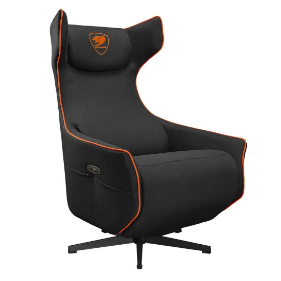 CGR-MGS-ORB, Gamingsoffa, 150 kg, Klädd sits, Stoppat ryggstöd, Svart, Svart