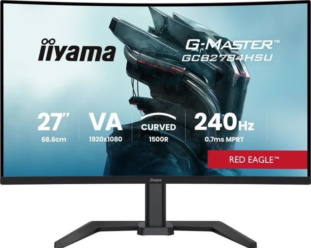 27" iiyama G-MASTER Red Eagle GCB2784HSU-B1 - LED monitor - curved - Full HD (1080p) - HDR