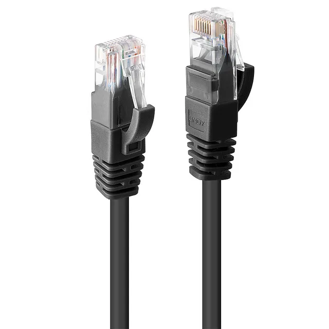 patch cable - 20 m - black - Svart - 20m