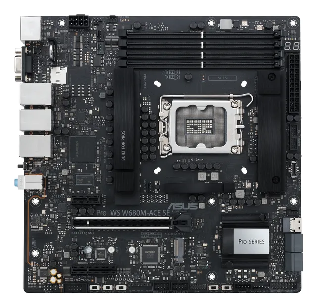 PRO WS W680M-ACE SE Moderkort - Intel W680 - Intel LGA1700 - DDR5 RAM - Micro-ATX