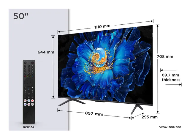 50" C69KS 4K QD-Mini LED Google TV