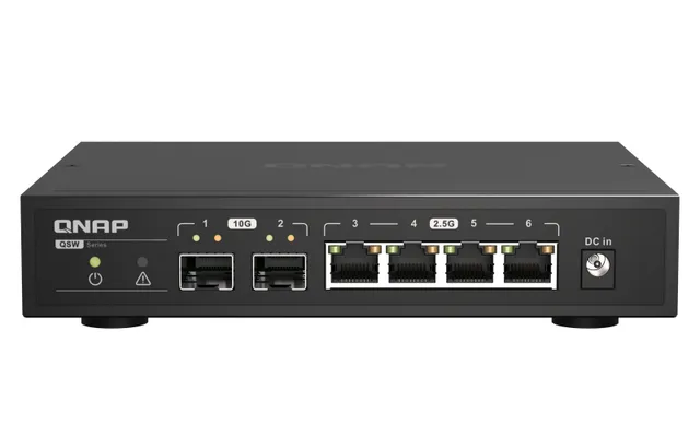 QSW-2104-2S Unmanaged Switch 2x 10GbE SFP+ / 4x 2.5GbE RJ45