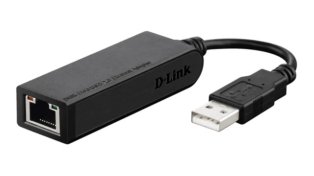 DUB-E100 - USB-verkkosovitin, musta