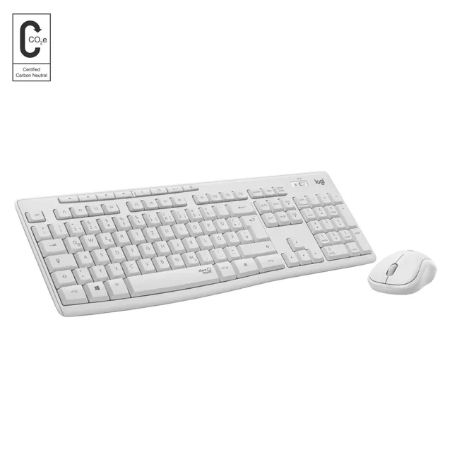 MK295 Silent Wireless Combo - Off White - US - Tastatur & Mus set - Engelska (US) - Silver