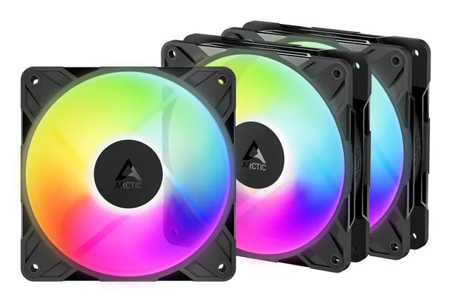 P12 Pro Reverse A-RGB 120mm 3-Pack Svart