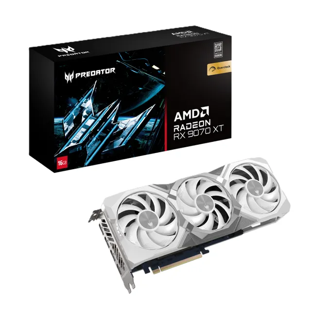 Radeon RX 9070 XT Predator Bifrost OC 16GB White Edition