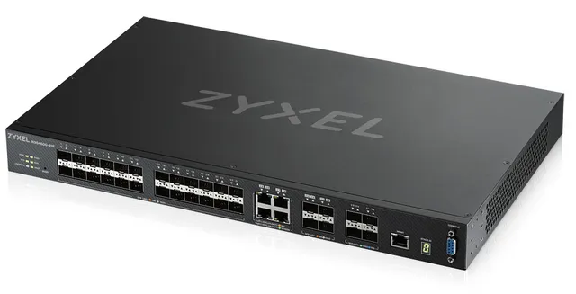 Zyxel XGS4600-32F - Switch - L3 - Hanterad - 24 x Gigabit SFP + 4 x combo Gigabit SFP + 4 x 10 Gigabit SFP+ - Rackmonterbar