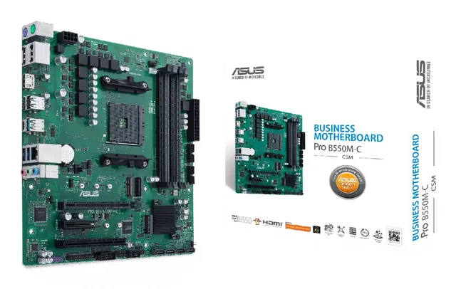 Pro B550M-C/CSM Moderkort - AMD B550 - AMD AM4 - DDR4 RAM - Micro-ATX