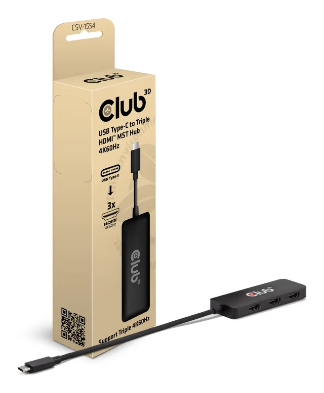3D CSV-1554 - dockningsstation - USB-C / Thun
