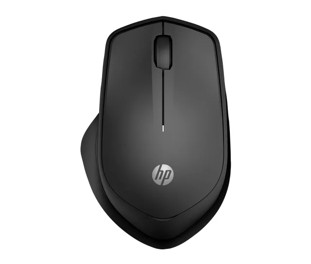 HP 285 Silent - Mus - ergonomisk - optisk - trådlös - 2.4 GHz - trådlös USB-mottagare