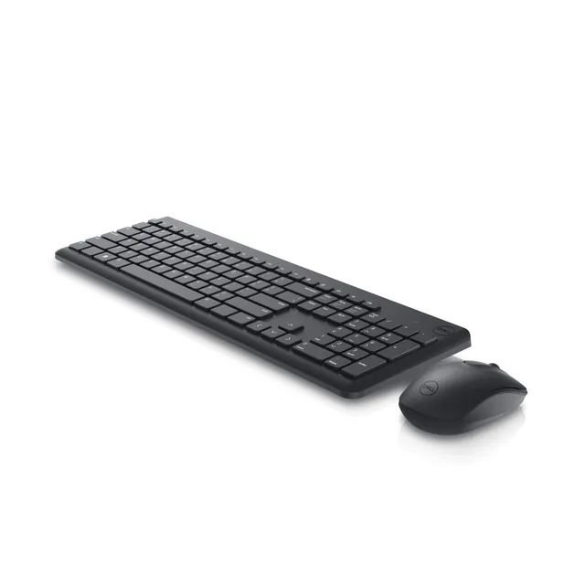 Wireless Keyboard and Mouse KM3322W - keyboard and mouse set - AZERTY - French - black Input Device - Tastatur & Mus set - Fransk - Svart