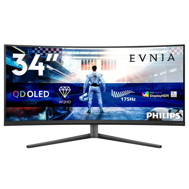 Evnia 34M2C6500 Curved / 34" / QD-OLED / 3440 x 1440 / 175 Hz / 0,03ms / 2xHDMI,DP (Fyndvara