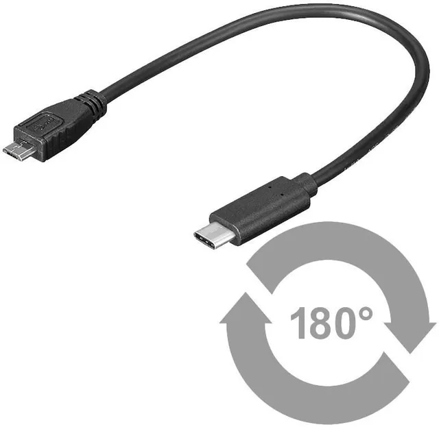 USB-kabel - USB-C (hane) till USB T