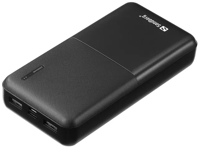 SAVER - Strömförsörjningsbank - 20000 mAh - 2.4 A - 2 utdatakontakter (USB)