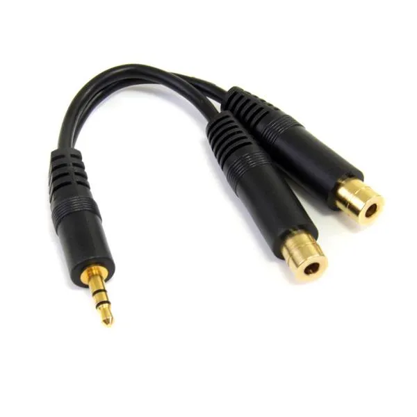 6 in. 3.5mm Audio Splitter Cable - St