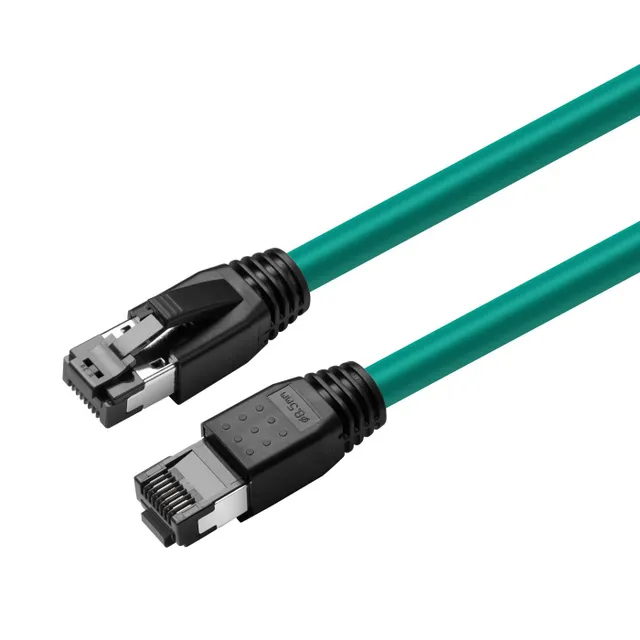 Nätverkskabel skärmad Cat8.1 S/FTP, MicroConnect, LSZH, 1,5 meter - Grön