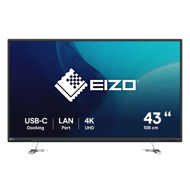 42" EIZO EV4340X-BK - 3840x2160 (4K) - 60Hz - IPS - 94W USB-C