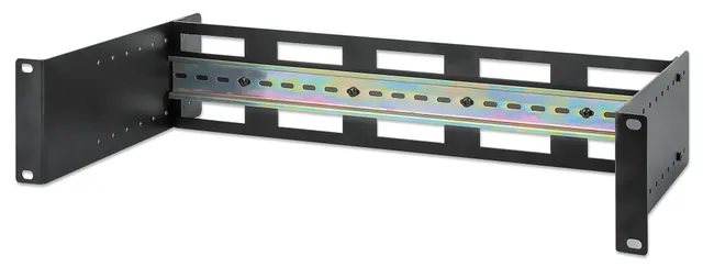 716345, Skena till rackskåp, Aluminium, Svart, 1 styck, 1,3 kg