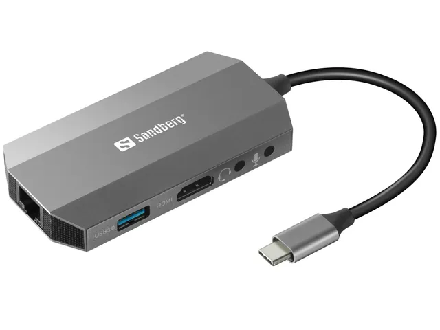 USB-C 6-in1 Travel Dock - Dockningsstatio
