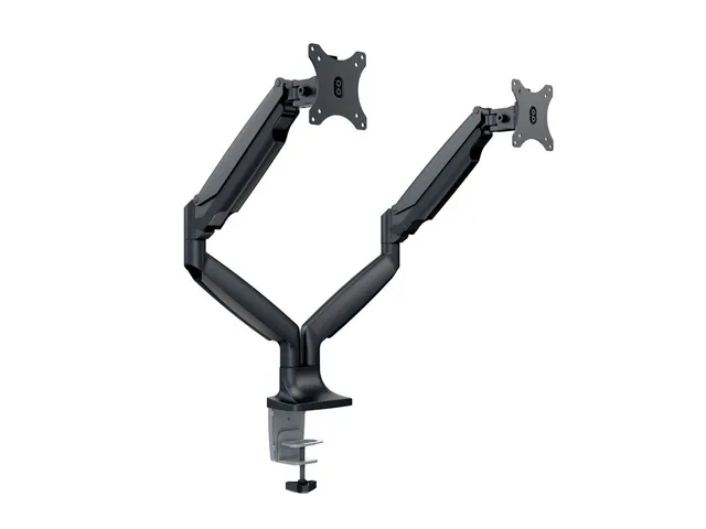 Bordsfäste Multibrackets M Deskmount Gas Spring Dual, 2 skärmar 15-27" - Svart