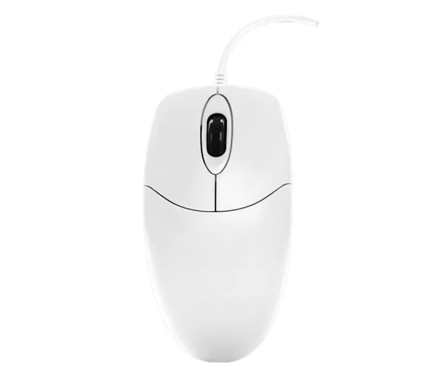 Active Key AK-PMJ1 - mouse - USB 2.0 - white - Mouse - Optic - 2 knappar - Vit