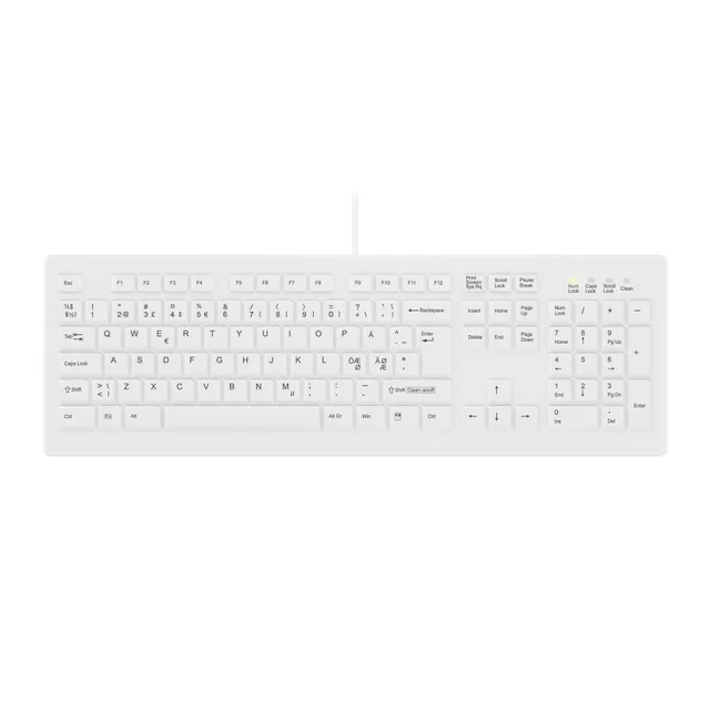 MedicalKey - Tangentbord - Nordisk - Vit
