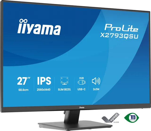 27" iiyama ProLite X2793QSU - 2560x1440 (QHD) - 75Hz - IPS