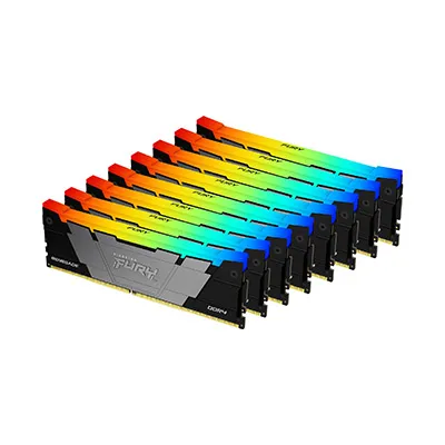 FURY Renegade RGB - DDR4 - sats - 256 GB: 8 x 32 GB - DIMM 288-pin - 3200 MT/s / PC4-25600 - CL16 - 1.35 V - ej buffrad - icke ECC - svart