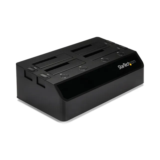 4-Bay USB 3.0 to SATA Hard Drive Docking Station, USB Hard Drive Dock, External 2.53.5 SATA III (6Gbps) SSDHDD Docking Station, Hot-Swappable Hard Drive Bay - Dual 40mm Fans, Top-Loading - Kabinett för lagringsenheter - 4 fack (SATA-600) - för P/N: SVA12DN4NEUA
