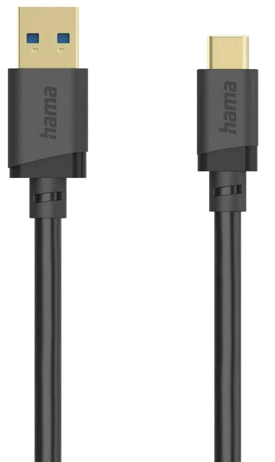 USB 3.2 Gen 1 USB-C – USB-A -kaapeli, 1,5 m, musta