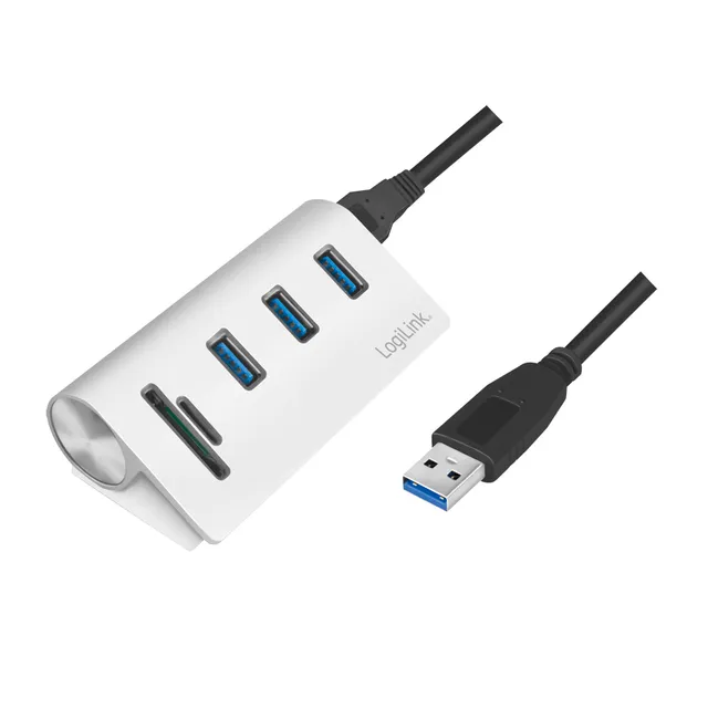 USB 3.0 3-Port Hub with Card Reader - Hub