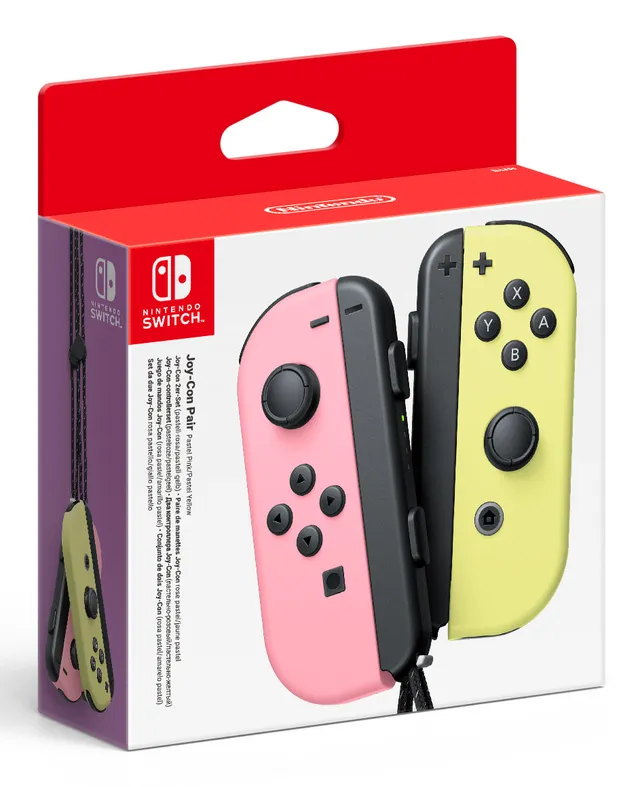 Joy-Con Pair Pastel Pink/Pastel Yellow - Wireless Controller - Nintendo Switch