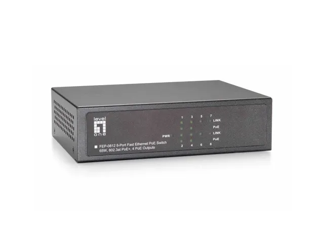 FEP-0812 - switch - 8 porte - ikke administreret